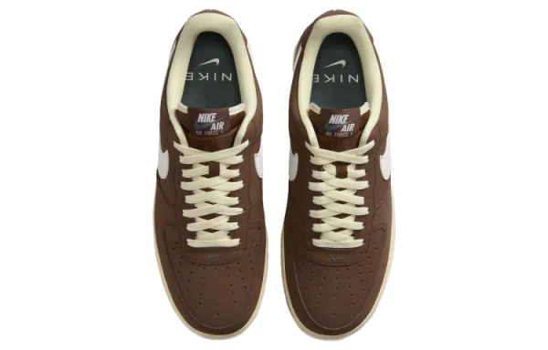 Nike Air Force 1 '07 Low Топ Скейтборд Кроссовки Мужские Коричневый Белый