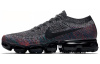 Nike VaporMax Flyknit Low Повседневные беговые кроссовки для женщин черные и красные