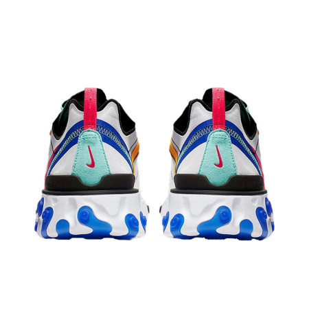 Nike React Element 55 Амортизация Противоскользящие Низкие Кроссовки для Бега и Марафонов Мужские Желто-Зеленые-Синие