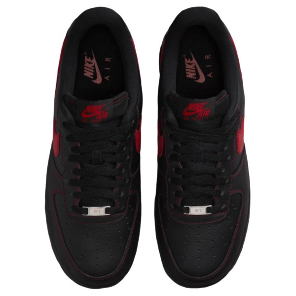 Nike Air Force 1 Дышащие Низкие Кроссовки для Скейтбординга Мужские Черные Красные