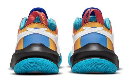 Space Jam X Nike Team Hustle D 10 SE Game Ready Low Топ Детские Баскетбольные Кроссовки Черный Оранжевый Синий