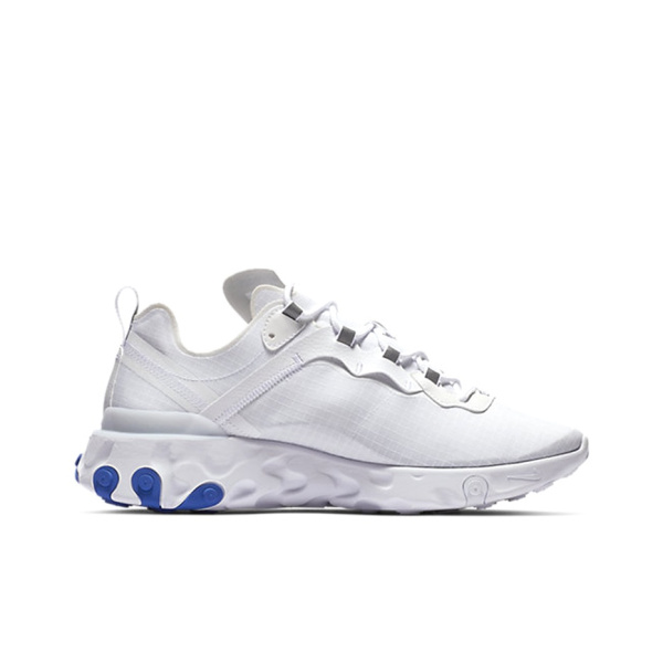 Nike React Element 55 Амортизация Дышащий Баланс Легкий Низкий Топ Повседневные Беговые Кроссовки Мужские Синие