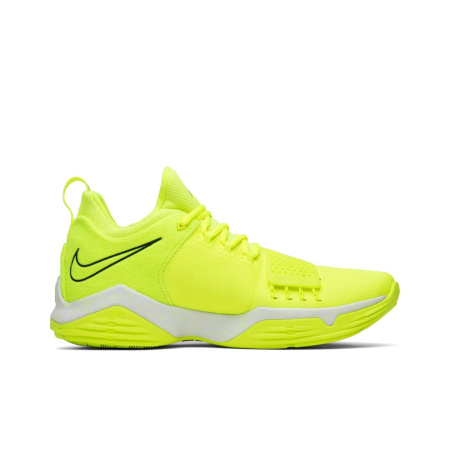 Nike PG 1 Вольт Амортизация Противоскользящие Низкие Баскетбольные Кроссовки для Игры Мужские Неоново-зеленый