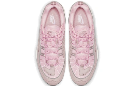 Nike Air Max 98 Винтаж Кожа Низкие Кроссовки с воздушной подушкой для бега Повседневные Мужские Вишневый цветок Розовый