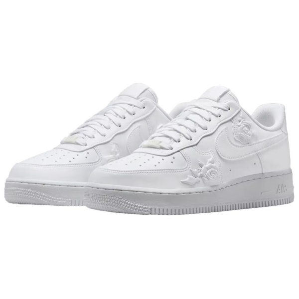 Nike Air Force 1 Slip Resistant Abrasion Resistant Низкие Кроссовки для скейтбординга Женские Белые