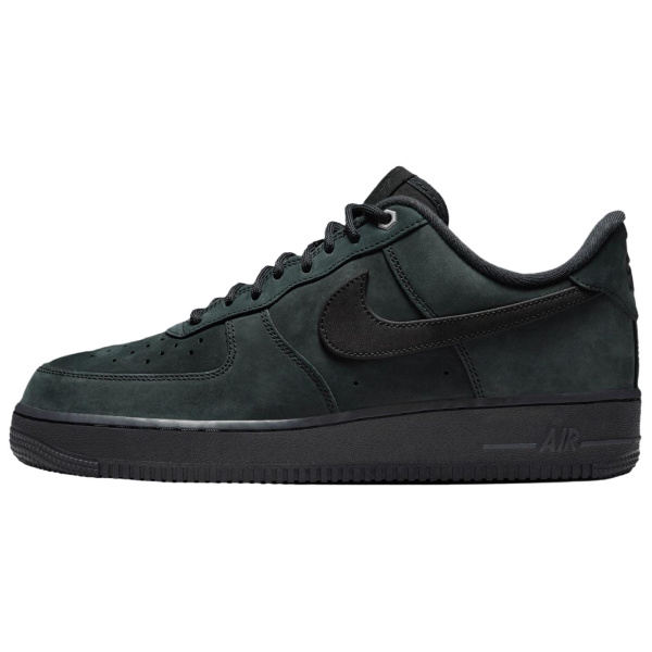 Nike Air Force 1 Кожа Дышащие Низкие Кроссовки для Скейтбординга Мужские Черные