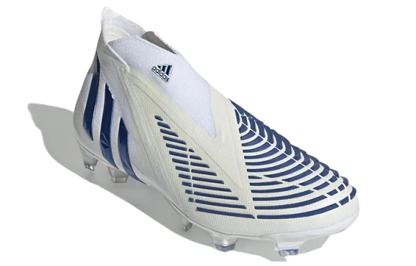 Adidas PREDATOR EDGE FG Твердый Грунт Устойчивые к Износу Футбольные Бутсы Мужские Белый Синий