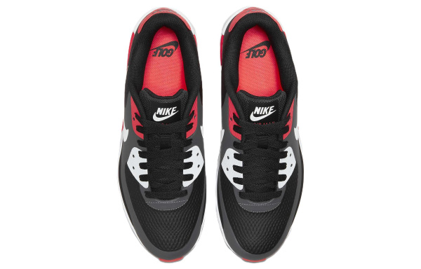 Nike Air Max 90 г Аbrasion Resistant Низкий Топ Повседневная Обувь Унисекс Черный Красный