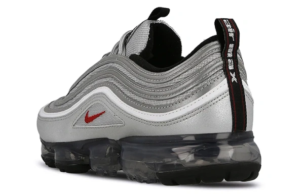 Nike Vapormax 97 Low Топ Воздушная Подушка Марафон Беговые кроссовки Мужские Серебряные Пуля
