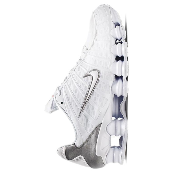 Nike Shox TL Series Текстиль Синтетическая кожа противоскользящий низкий топ повседневная обувь унисекс чисто белый