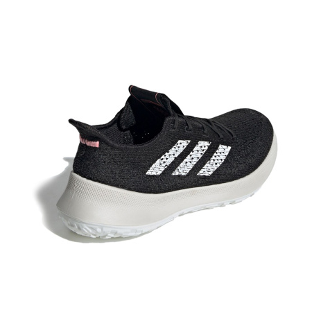 Adidas SenseBounce+ Амортизаторы Slip-resistant Низкий Топ Марафон Беговые кроссовки Женские Черный Белый Розовый