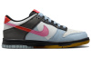 Nike Dunk Slip-Resistant Abrasion-Resistant Low-Top Винтажные Баскетбольные Кроссовки Белый Синий Черный