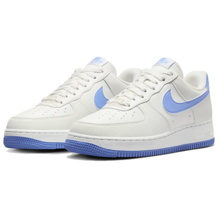 Nike Air Force 1 Slip-Resistant Abrasion-Resistant Low-Top Скейтборд Кроссовки Женские Бежево-Синие