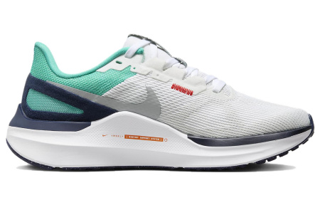 Nike Zoom Structure 25 Дышащая Поддержка Низкий Верх Беговые Кроссовки Женские Белый Зеленый