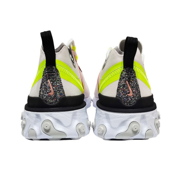 Nike React Element 55 Нескользящие Легкие Низкие Повседневные Беговые Кроссовки Женские Розовые