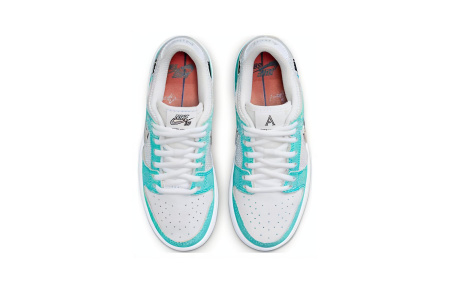 Апрель SKATEBOARDS X Nike Dunk SB противоскользящие устойчивые к истиранию низкие детские скейтборды белый зеленый
