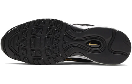 Nike Air Max 97 Легкий Low Топ Беговые кроссовки Унисекс Черный Золотой
