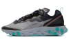 Nike React Element 87 Сетчатая ткань Текстиль Амортизация Баланс Низкий Топ Беговые кроссовки Унисекс Черный Зеленый