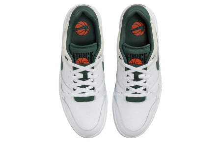 Nike Full Force Low Топ Скейтборд Кроссовки Мужские Белые Зеленые Бежевые Замша