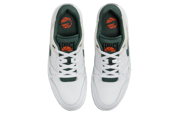 Nike Full Force Low Топ Скейтборд Кроссовки Мужские Белые Зеленые Бежевые Замша