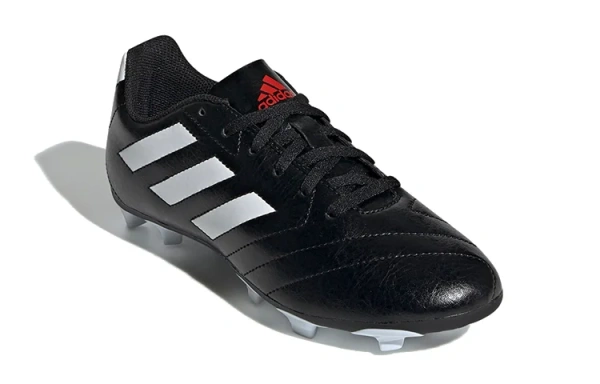 Adidas Goletto 7 VII Твердый Грунт Бутсы K FG Anti KICK Амортизация Низкие Детские Футбольные Бутсы Черный Белый