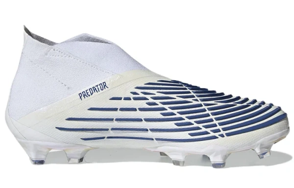 Adidas PREDATOR EDGE FG Твердый Грунт Устойчивые к Износу Футбольные Бутсы Мужские Белый Синий