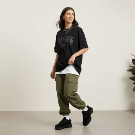 Nike Lahar Черный Низкий Топ Повседневная Обувь Женская Черная
