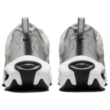 Nike Air Max Portal Амортизация Износостойкие Низкие Беговые Кроссовки Женские Серебристо-Белые