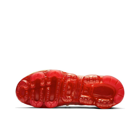 Nike VaporMax 2019 Ткань Низкий Верх Амортизирующие Повседневные Беговые Кроссовки Унисекс Золото Красный