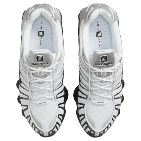 Nike Shox TL Series Противоскользящие Устойчивые к износу Низкие Повседневные Беговые Кроссовки Унисекс Серебряные