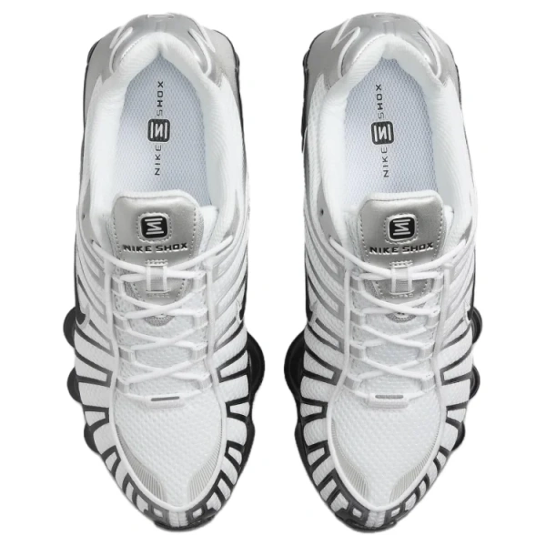 Nike Shox TL Series Противоскользящие Устойчивые к износу Низкие Повседневные Беговые Кроссовки Унисекс Серебряные