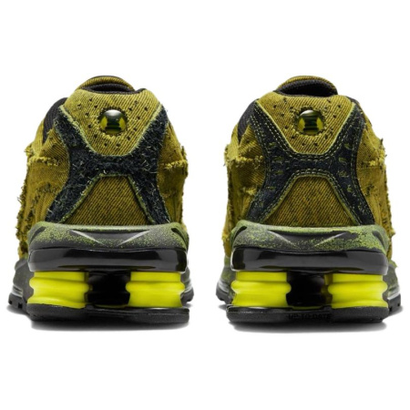 Nike Shox Ride 2 Противоскользящие устойчивые к истиранию низкие беговые кроссовки унисекс зеленые