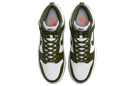 Nike Dunk High Ретро 'Cargo Хаки' Удобные Высокие Кроссовки для скейтбординга Мужские Армейский зеленый