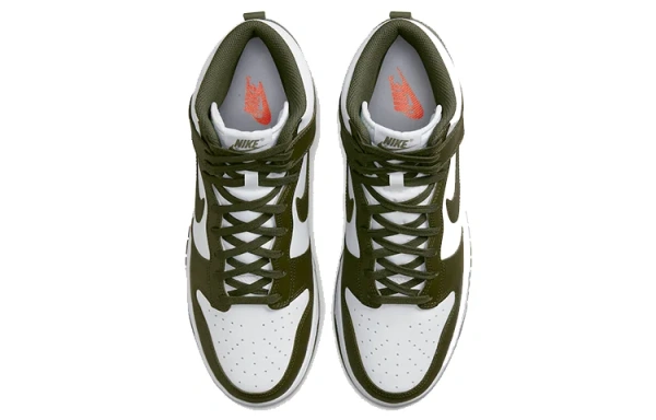 Nike Dunk High Ретро 'Cargo Хаки' Удобные Высокие Кроссовки для скейтбординга Мужские Армейский зеленый