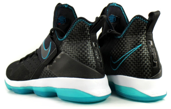 Nike Lebron 14 Удобные Противоскользящие Легкие Низкие Баскетбольные Кроссовки для Игры Мужские Черные Синие