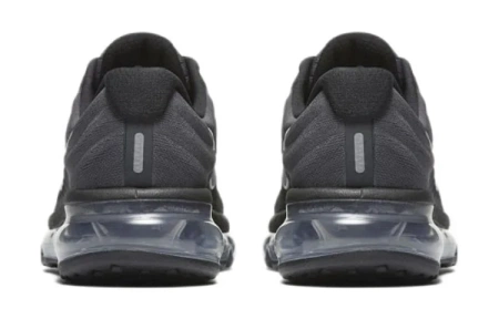 Nike Air Max 2017 Амортизация Износостойкий Низкий Топ Детские Беговые Кроссовки Черный Серый Подростки