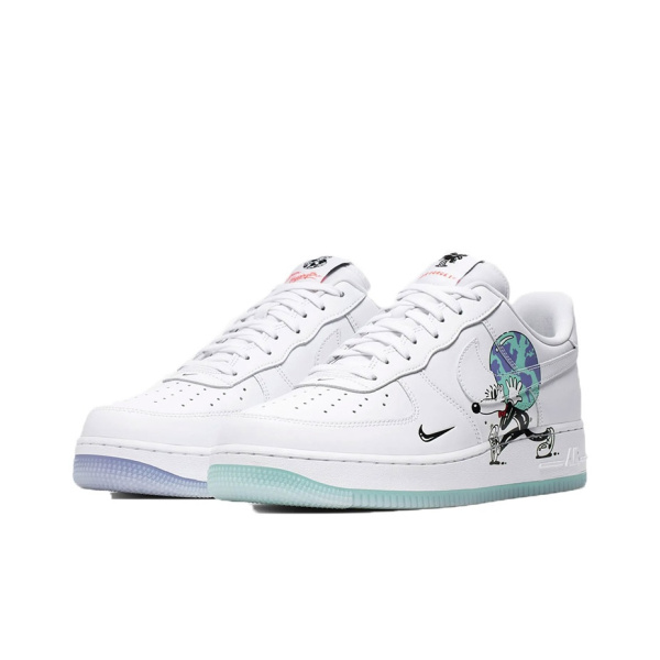 Nike Air Force 1 Flyleather Коллекция EARTH DAY Защита Земли Удобные Низкие Кеды к Дню Земли