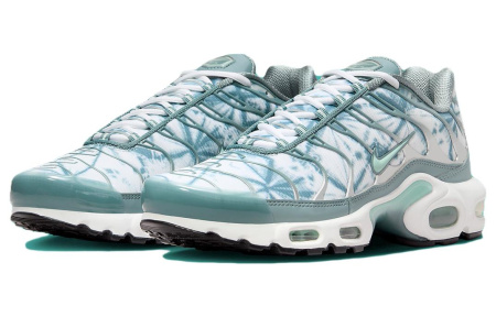 Nike Air Max Plus Сетка TPU Кожа Низкий Верх Повседневная Обувь Мужская Синий Белый