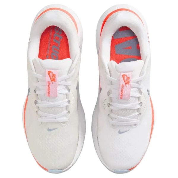 Nike Structure 26 Противоскользящая Дышащая Легкая Обувь для Беговых Тренировок и Бега Женская Белая Красная