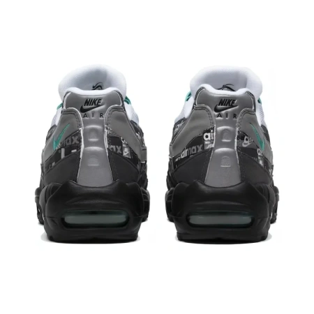 Nike Air Max 95 Low Топ ТРЕНИРОВОЧНАЯ БЕЗАПАСНАЯ Обувь Унисекс Черный Серый Зеленый