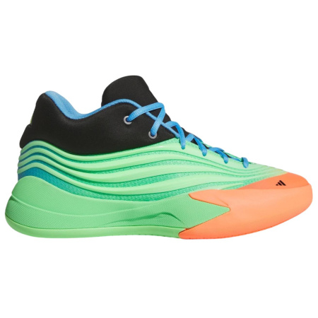 Adidas Dame 10 Противоскользящие Устойчивые к истиранию Низкие Баскетбольные кроссовки Унисекс Зеленый Черный