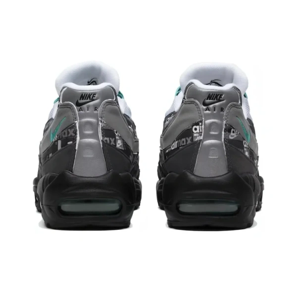 Nike Air Max 95 Low Топ ТРЕНИРОВОЧНАЯ БЕЗАПАСНАЯ Обувь Унисекс Черный Серый Зеленый