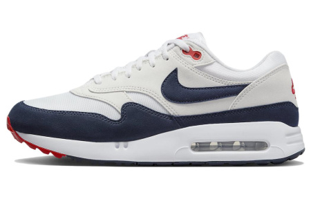 Nike Air Max 1 Ткань Минималистский стиль Устойчивый к истиранию Дышащая Низкий верх Обувь для гольфа Унисекс