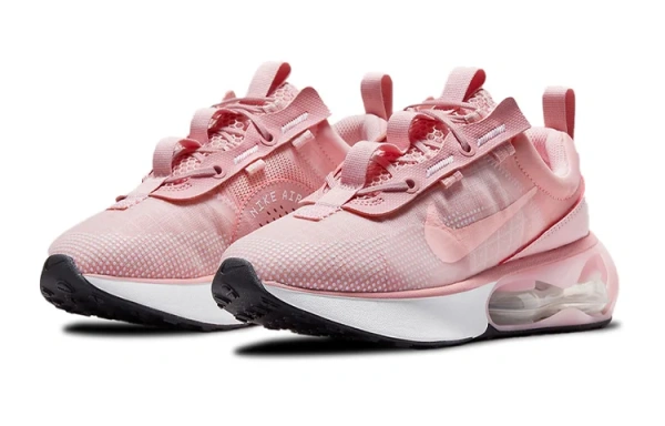 Nike Air Max 2021 Сетка Амортизация Износостойкие Низкие Кроссовки для Беговых Занятий Детские Розовые Вишневые