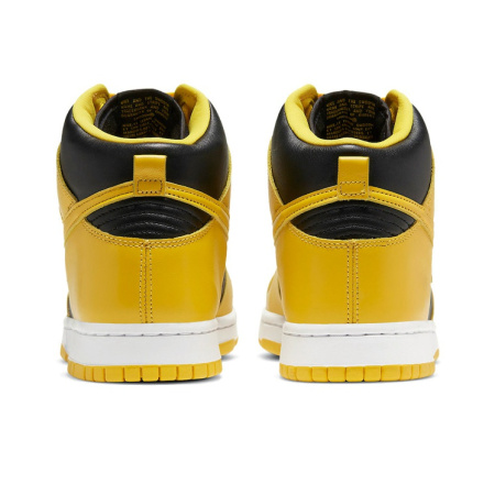 Nike Dunk High SP 'Varsity Maize' Коровья кожа Высокие Кроссовки для скейтбординга Унисекс Черный Желтый