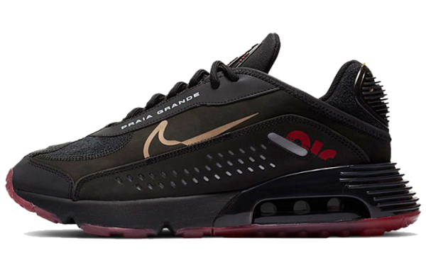 Neymar X Nike Air Max 2090 Устойчивые к истиранию низкие повседневные беговые кроссовки унисекс черные золотые
