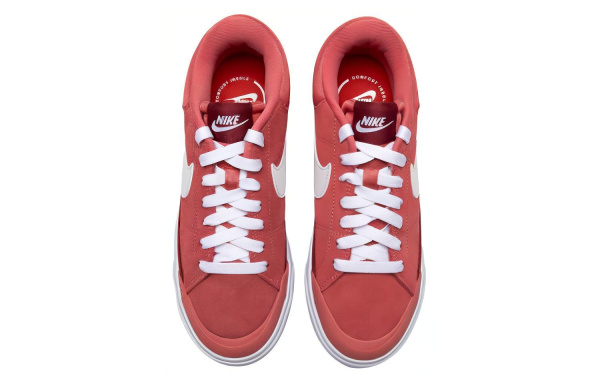 Nike Court Legacy Комфортные Низкие Кроссовки для Скейтбординга Женские Красные