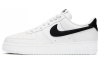 Nike Air Force 1 'Белый и Черный' Кожа Противоскользящие Низкие Кроссовки для скейтбординга Мужские Белый Черный