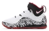 Nike Lebron 17 'Graffiti' Амортизация Противоскользящие MID Баскетбольные кроссовки для игры Унисекс Черный Белый
