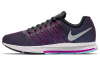 Nike Air Zoom Prestige Shock Absorbers Нижняя юбка Резистентный Низкий Топ Беговые кроссовки Женские Черный Фиолетовый
